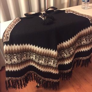 Peruvian Alpaca poncho